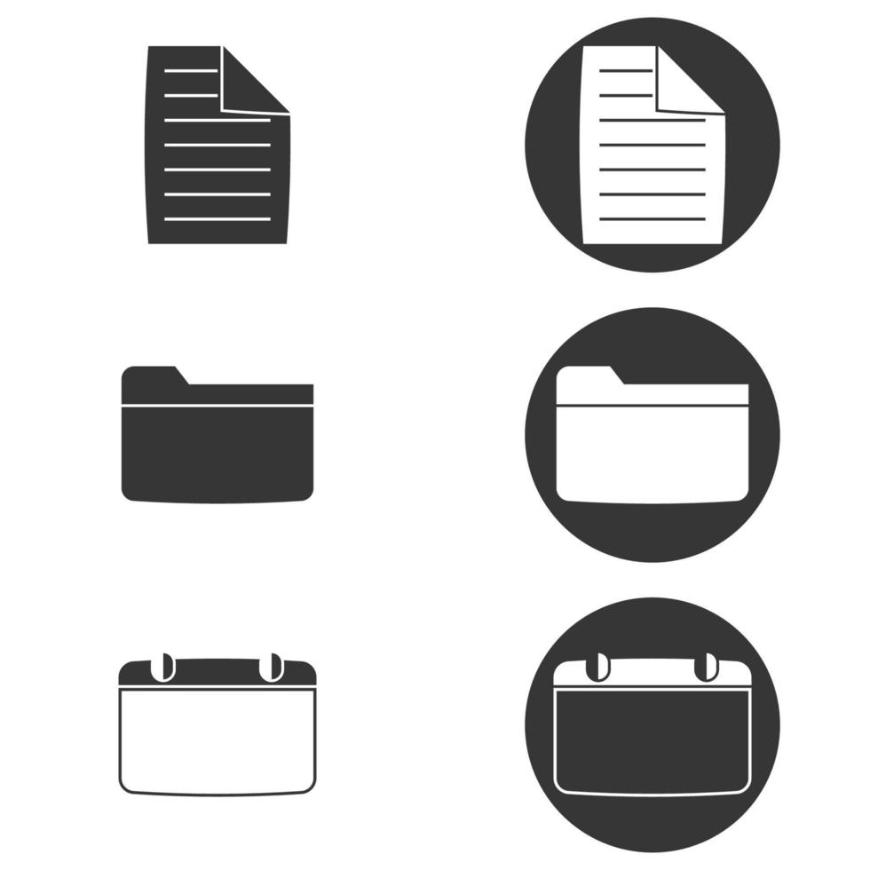 iconos de documento de archivo vector