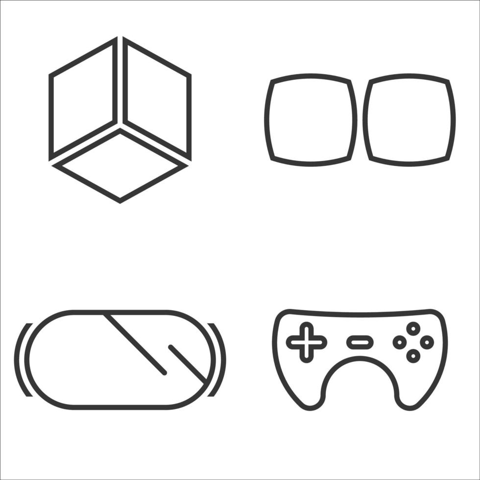 virtual reality icon vector