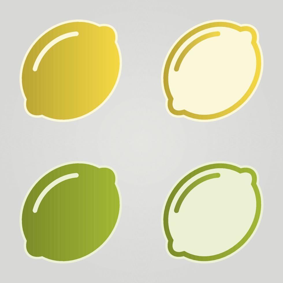 Lemon, lime vector