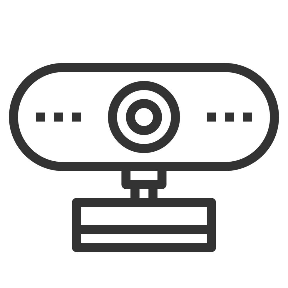 WEB CAMERA LINE ICON VECTOR , LOGO