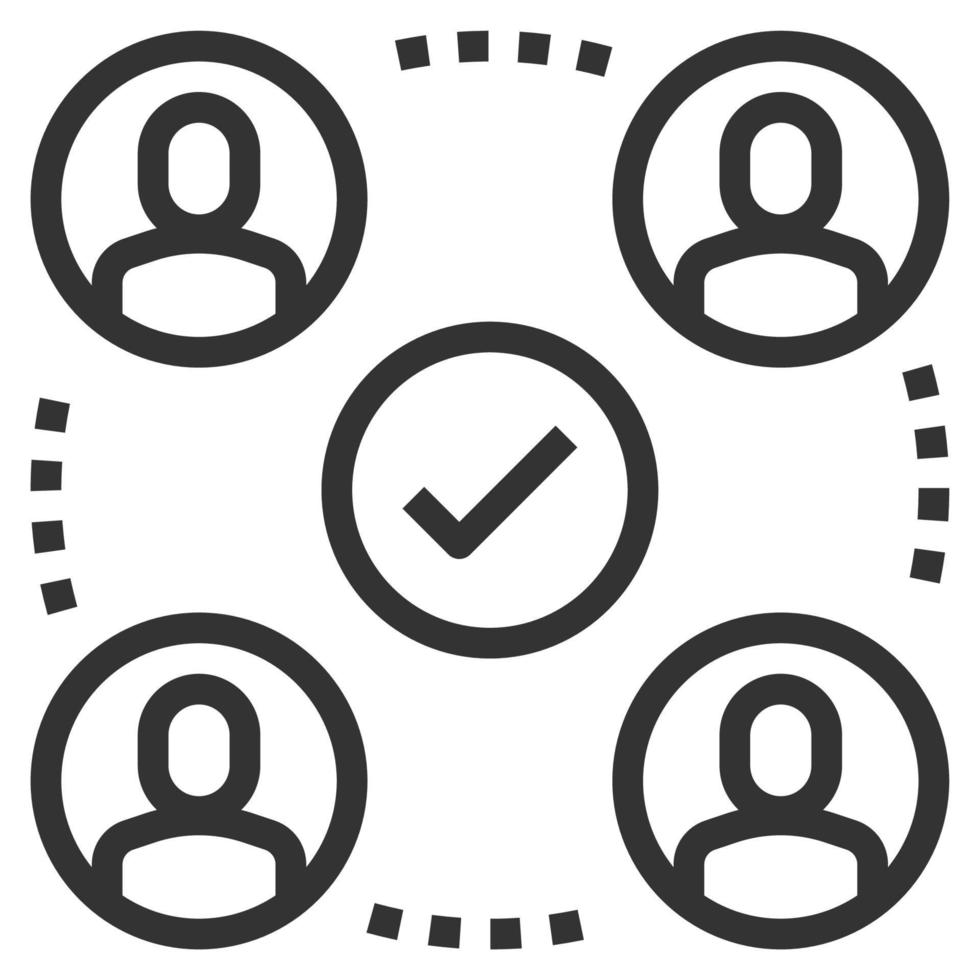 RELATIONSHIP LINE ICON LOGO VECTOR .nagement