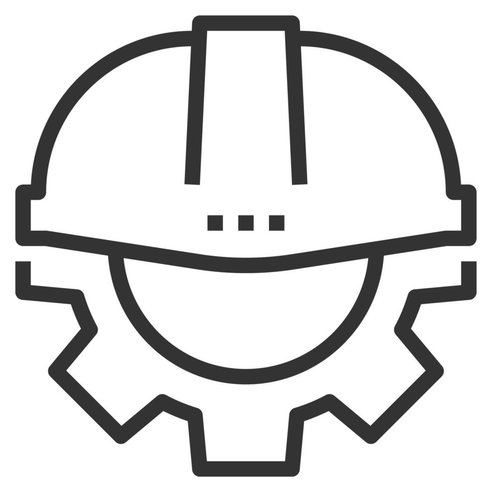 ENGINEERING LINE ICON LOGO VECTOR