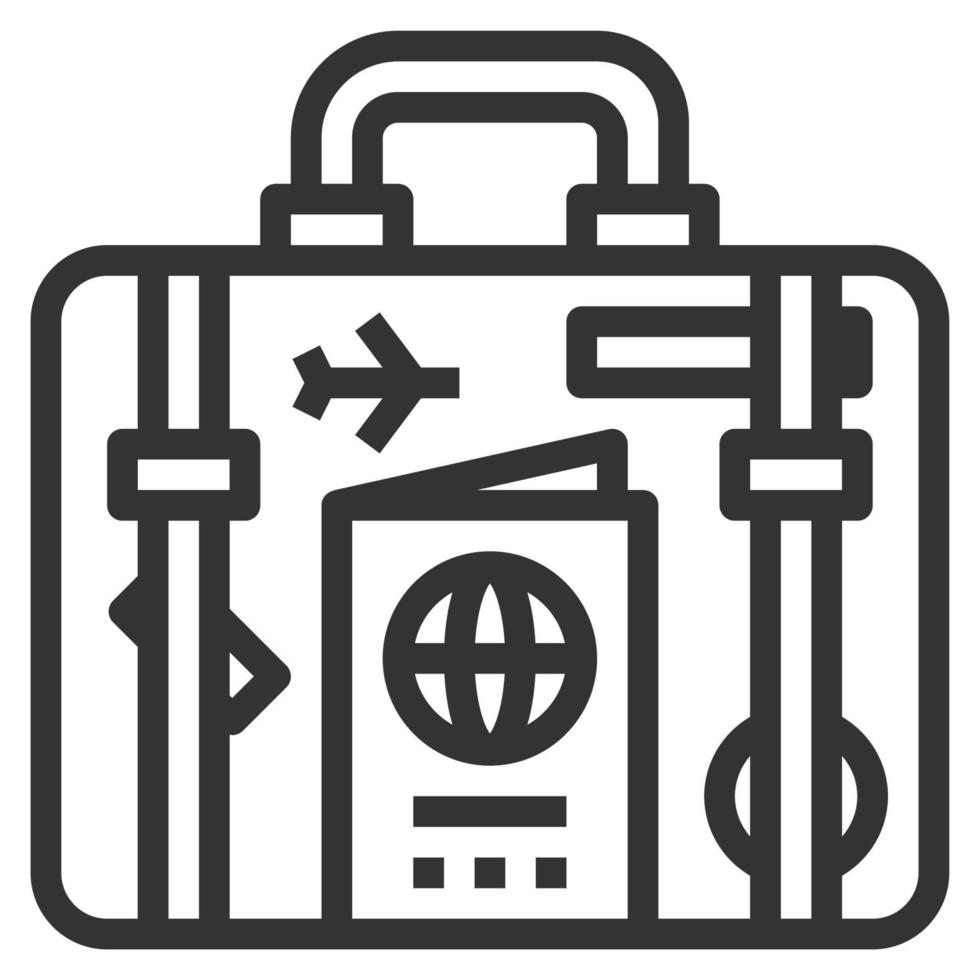 vector de logotipo de icono de línea de turismo