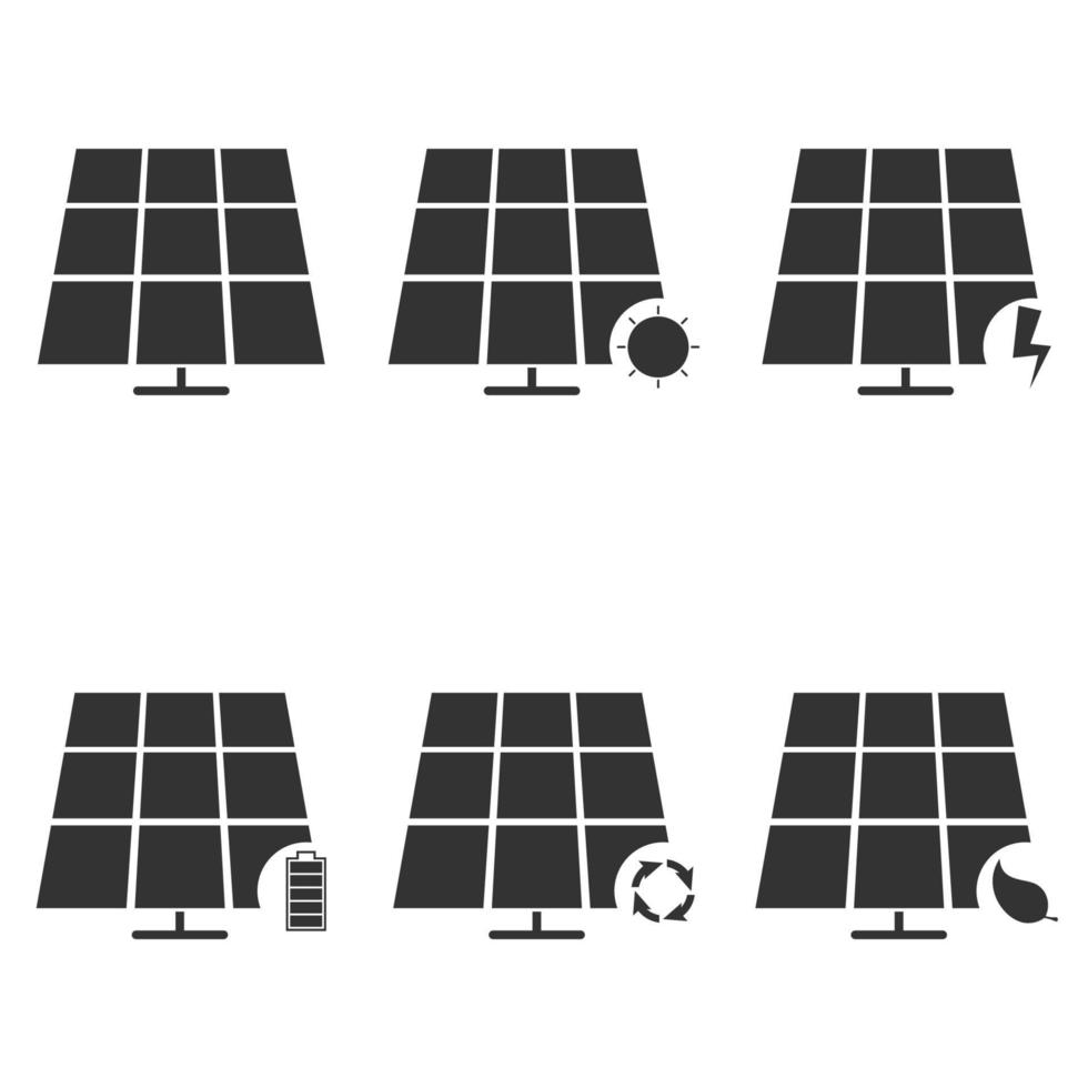 ilustración vectorial sobre el tema energía solar vector