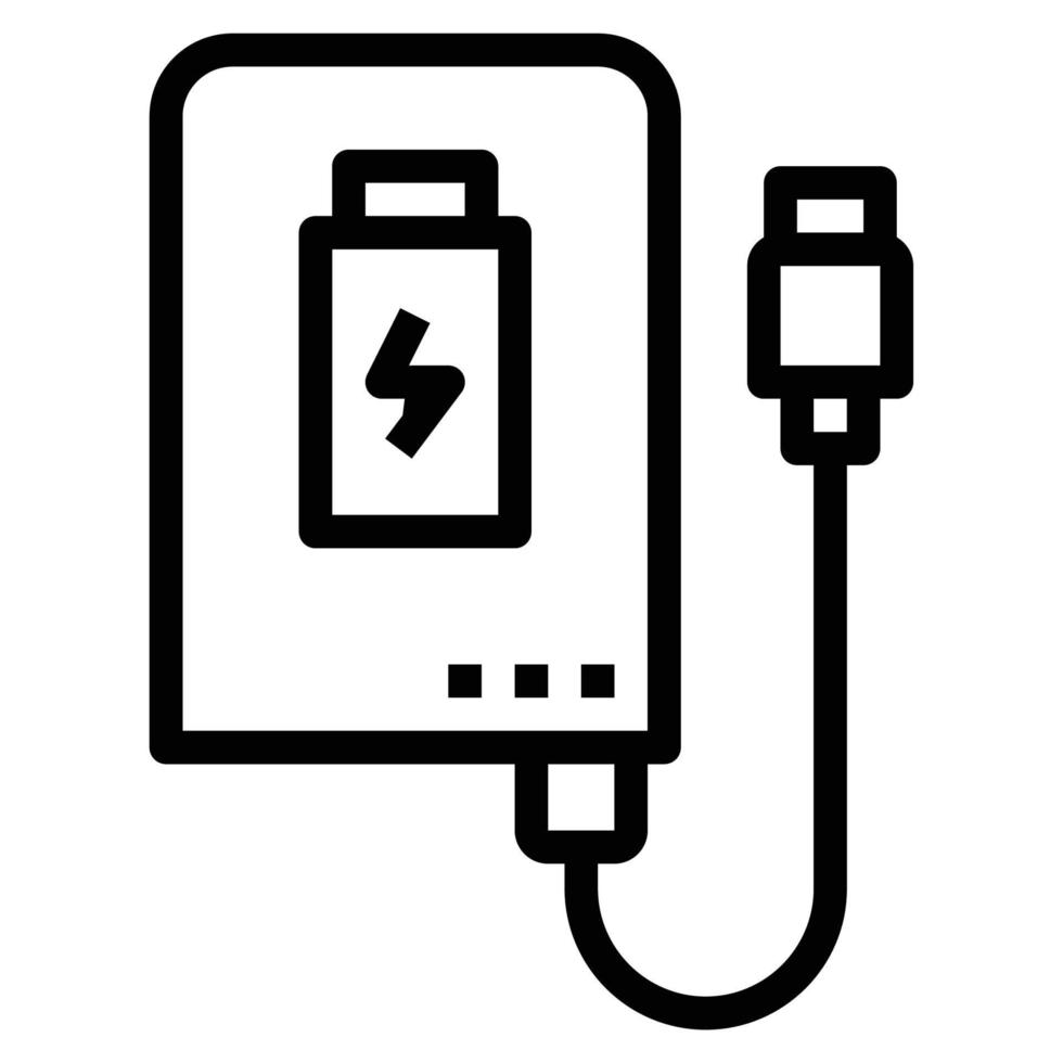 POWER BANK LINE ICON VECTOR , LOGO 6820451 Vector Art at Vecteezy