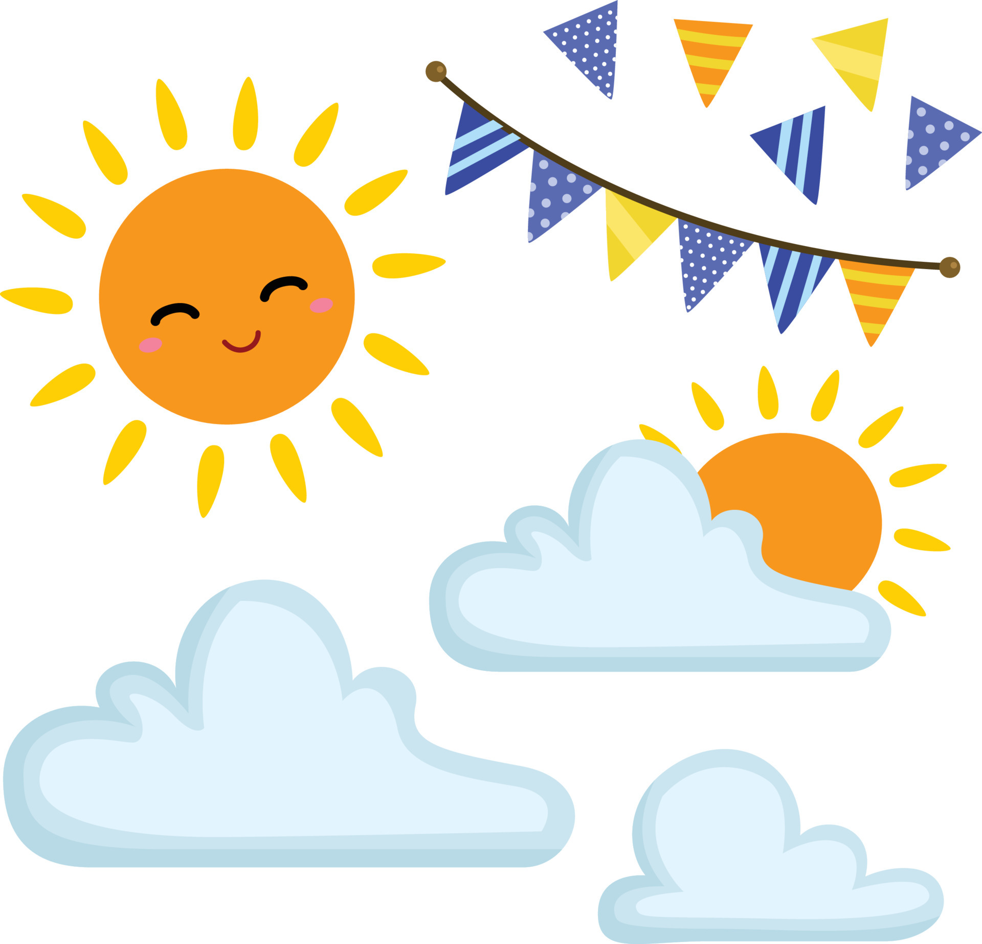 Sunny Day Celebrations Vector Clipart 6820791 Vector Art at Vecteezy