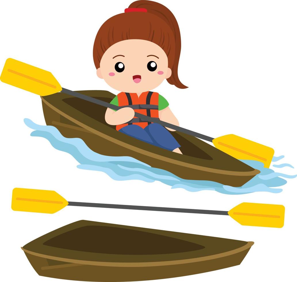 Sailing in the Sea Vector Illustrations