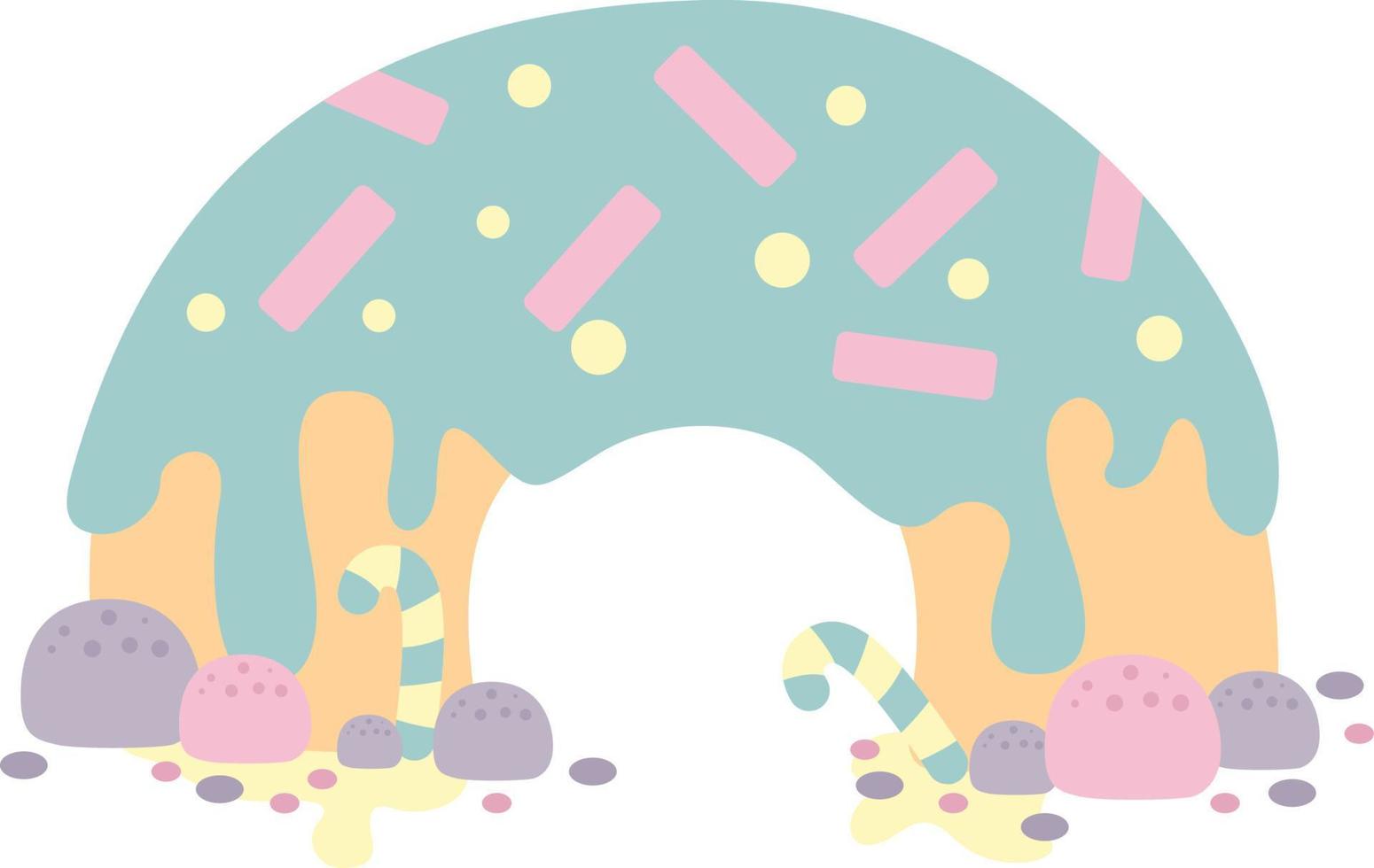 Sweets in Candyland Vector with cute Kids Set