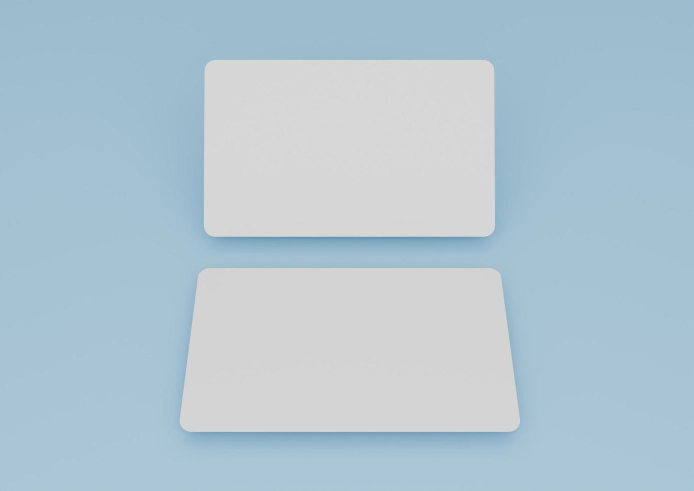 Modern business card mockup template with clipping path. Mock-up design for presentation branding, corporate identity, advertising, personal, stationery, graphic designers presentations. 3d Rendering photo