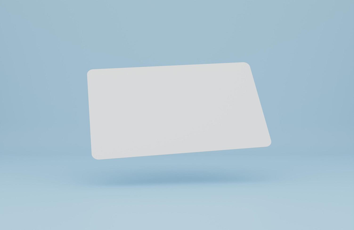 Modern business card mockup template with clipping path. Mock-up design for presentation branding, corporate identity, advertising, personal, stationery, graphic designers presentations. 3d Rendering photo
