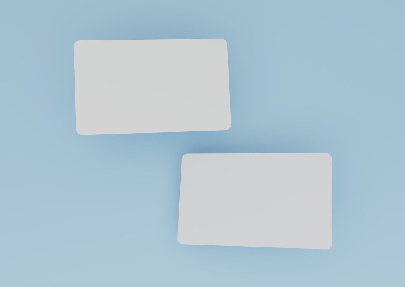 Modern business card mockup template with clipping path. Mock-up design for presentation branding, corporate identity, advertising, personal, stationery, graphic designers presentations. 3d Rendering photo