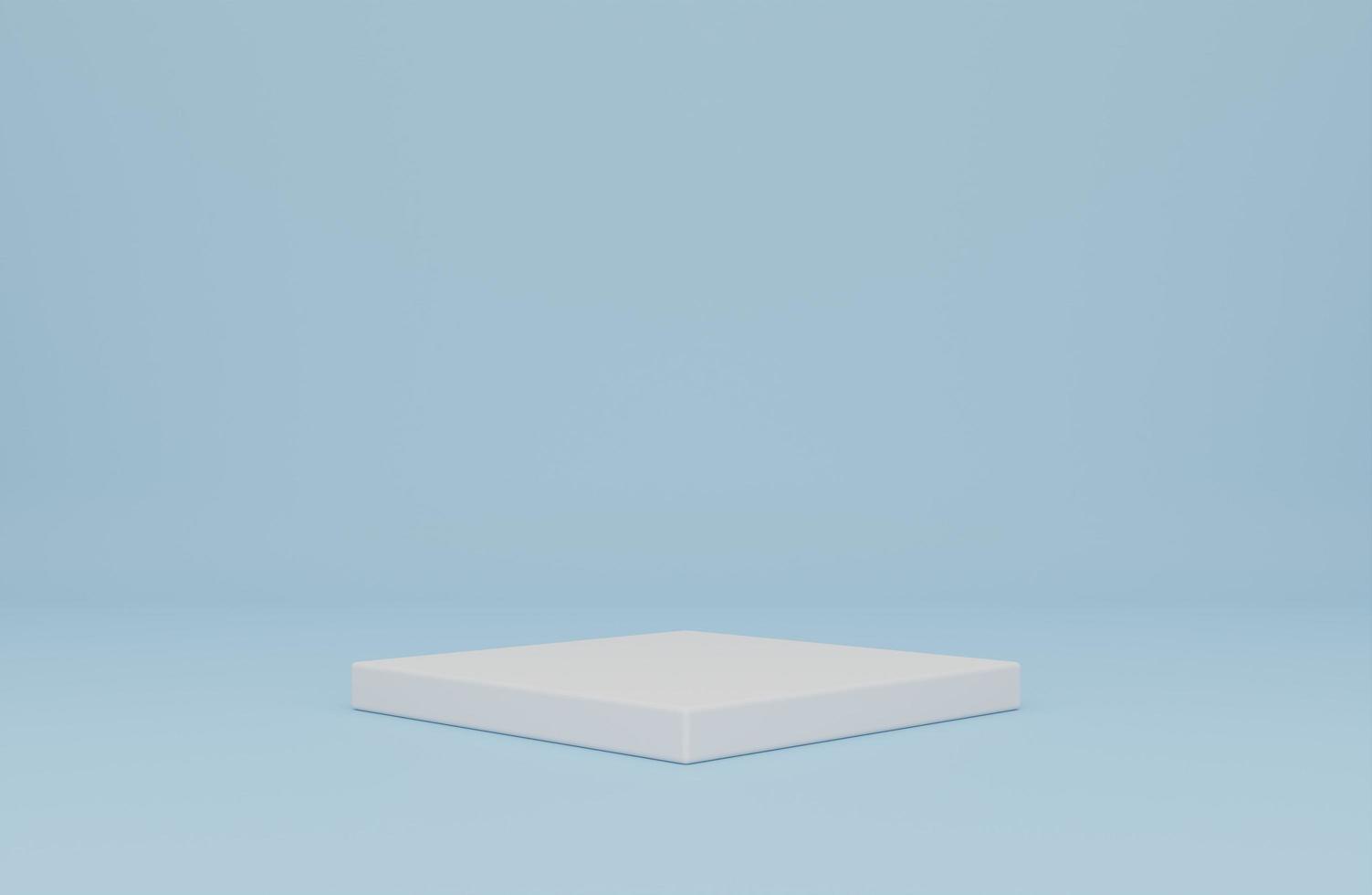 Background vector 3d blue rendering with podium and minimal cloud scene, minimal product display background 3d rendered geometric shape sky cloud blue pastel. Stage 3d render in cloud product platform photo