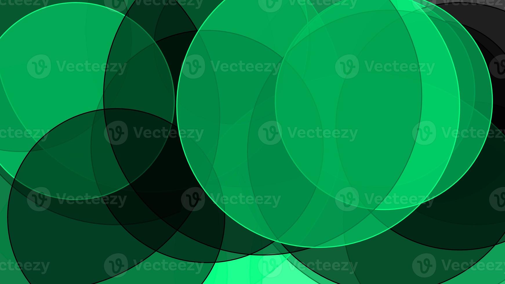 Abstract green grey circles with white background photo