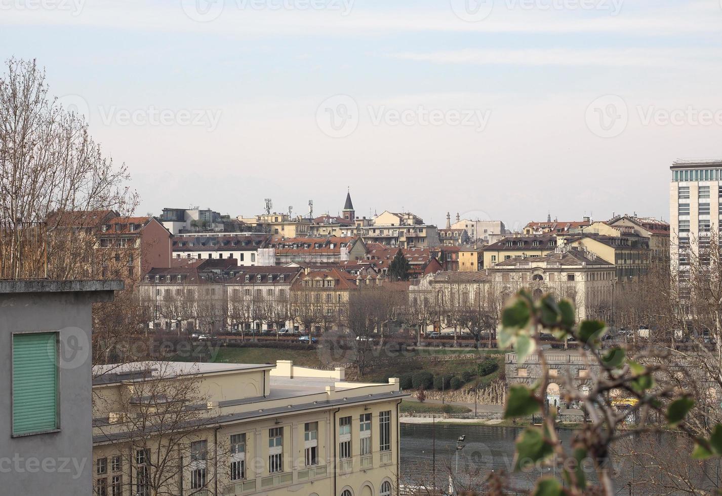 vista aerea de turin foto