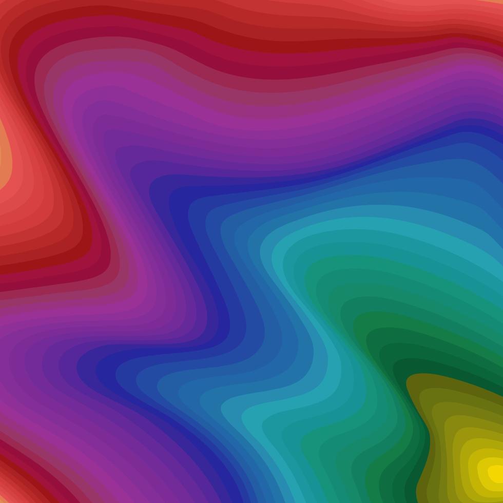 hermoso fondo de onda de arco iris vector