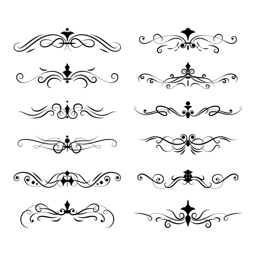 Swirl Decorative Elements vector