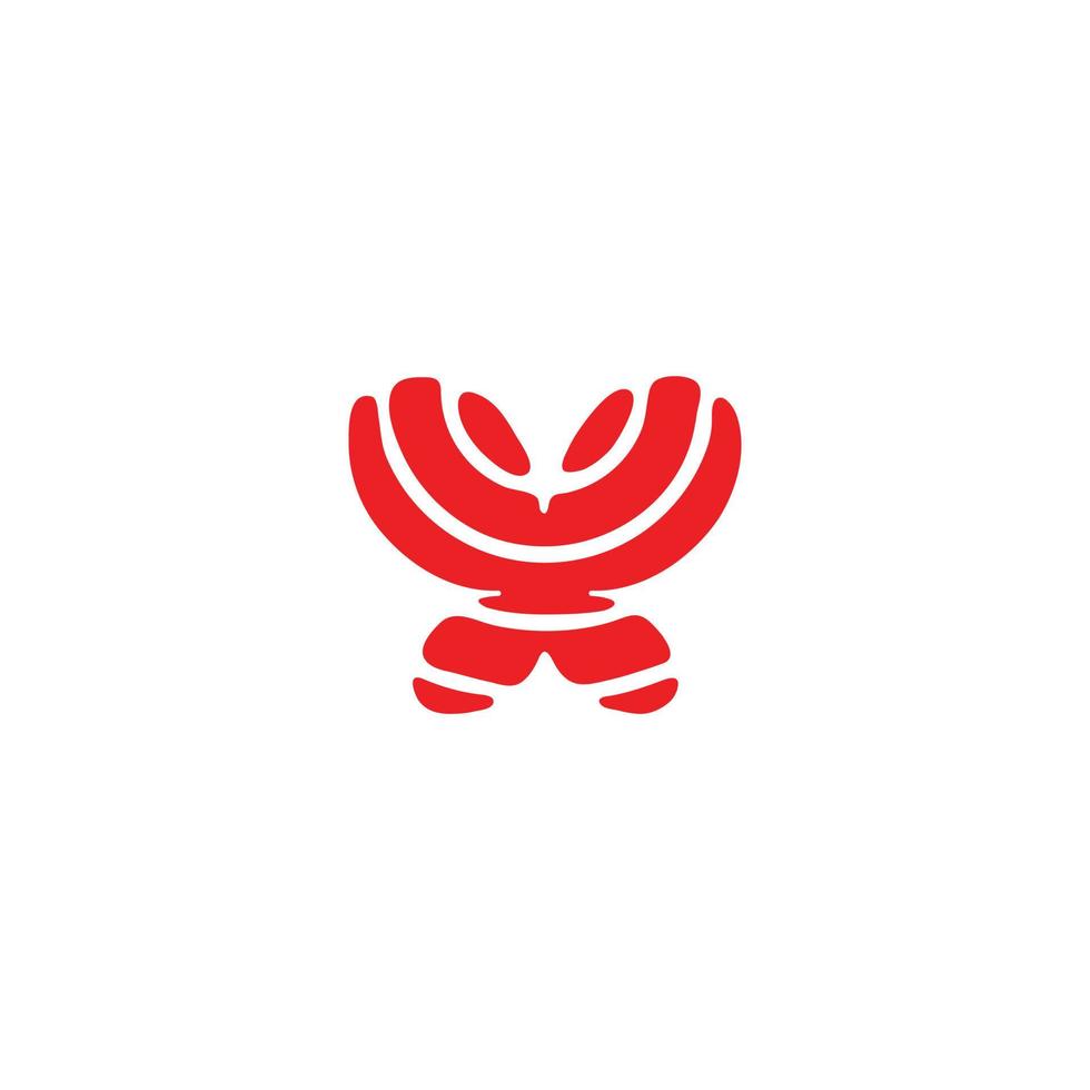 Butterfly simple design idea vector