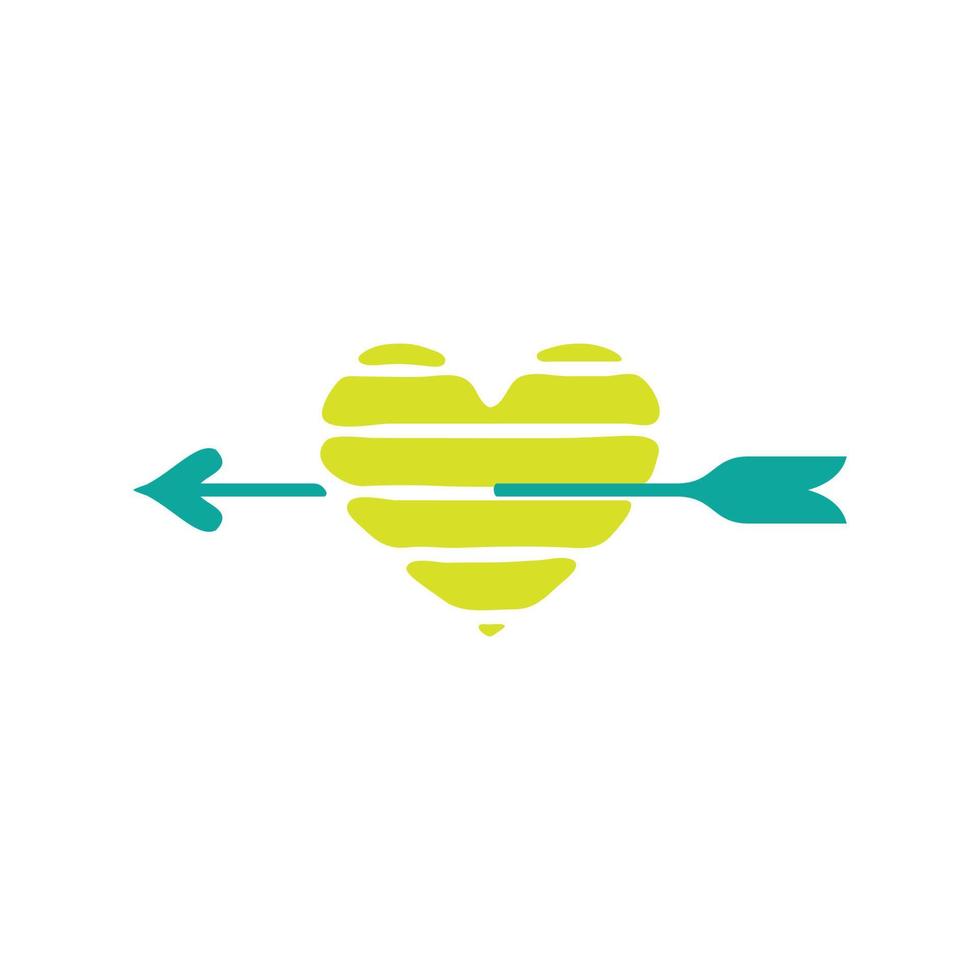 Heart simple design idea vector