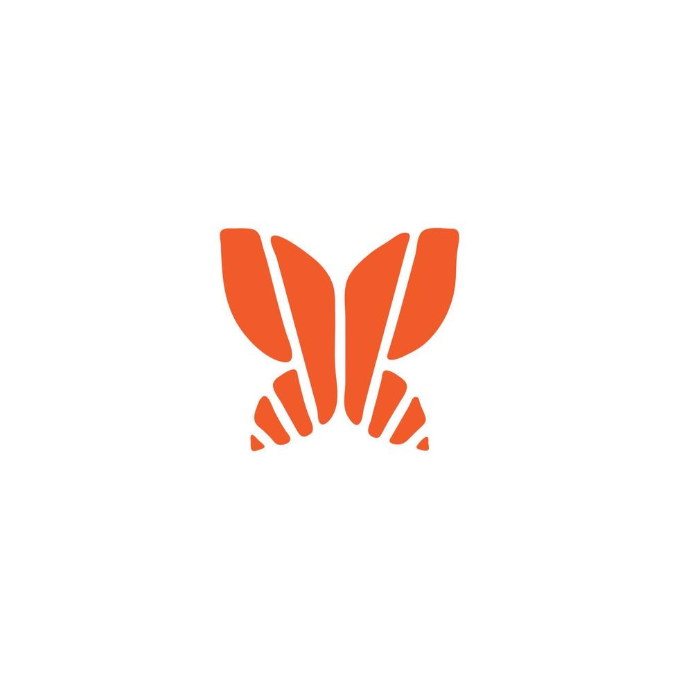 Butterfly simple design idea vector