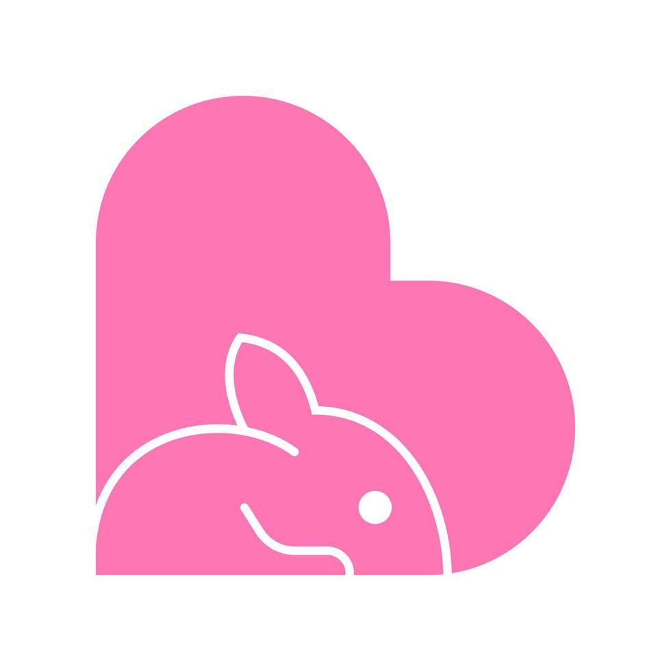 Rabbit animal icon design vector