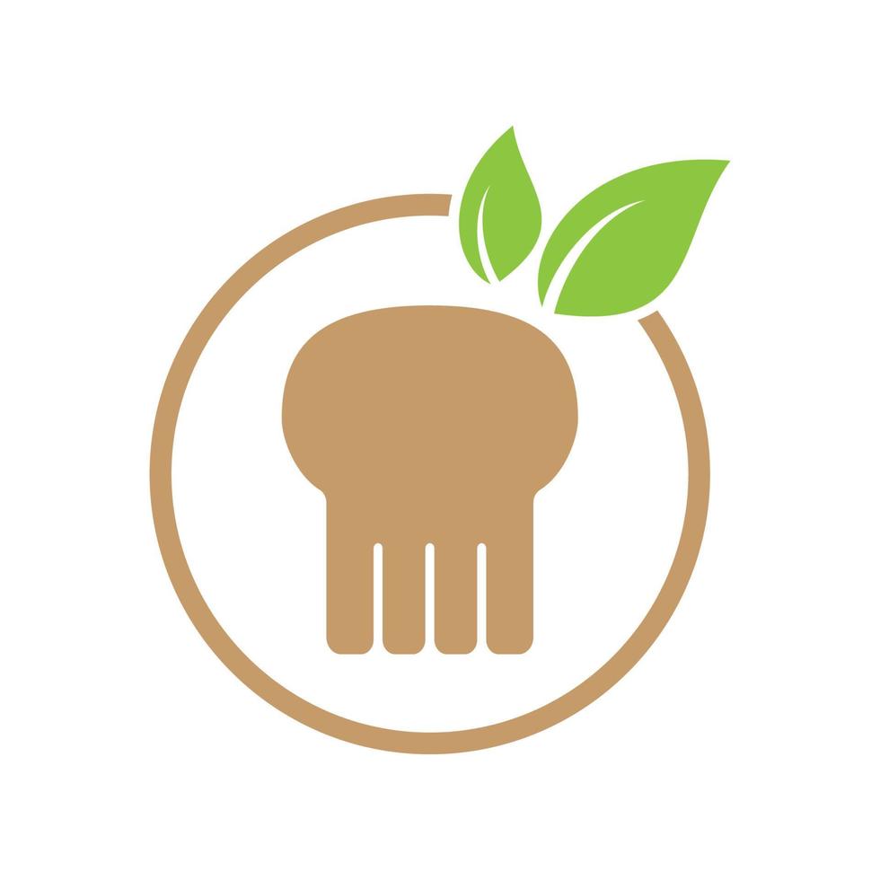 Skull leaf icon design vector