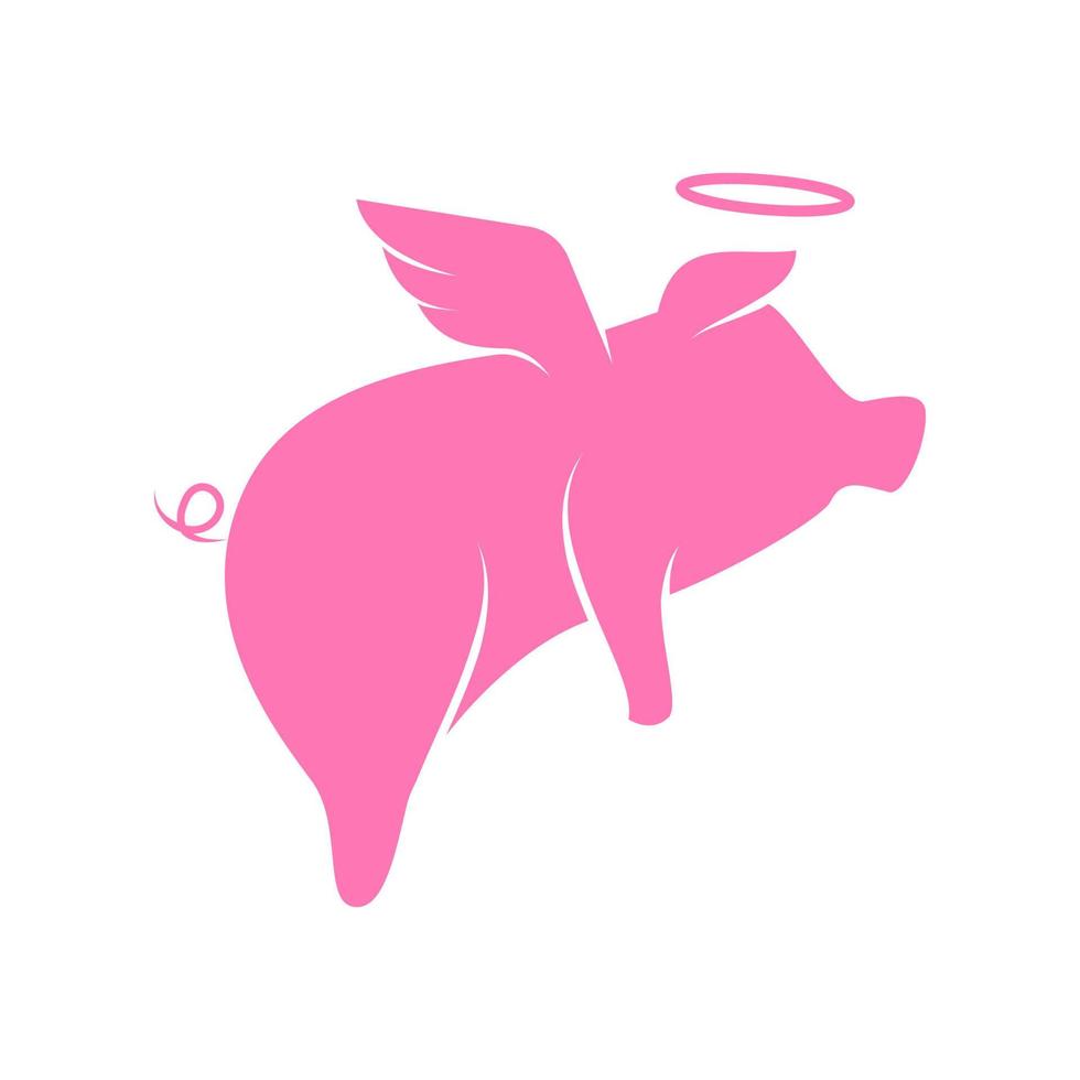 diseño de icono de cerdo muerto vector