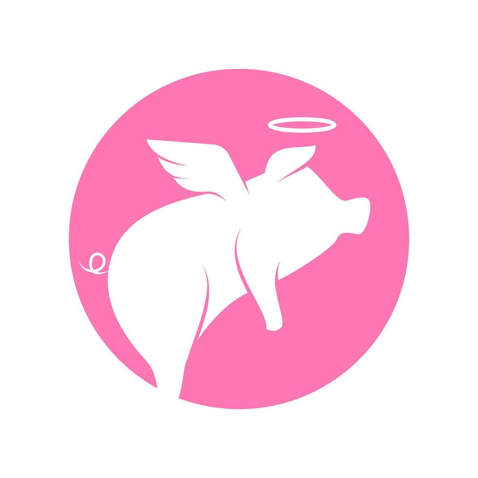 Pig dead icon design vector