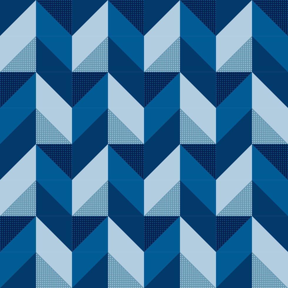 Abstract modern 3d illusion geometric seamless pattern and texture vector background