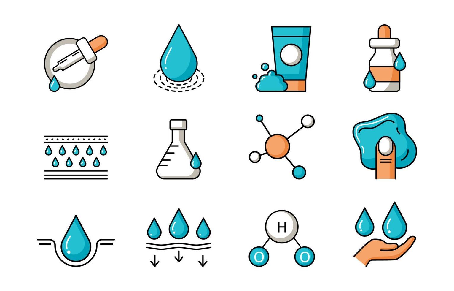 Skincare Icon Set vector