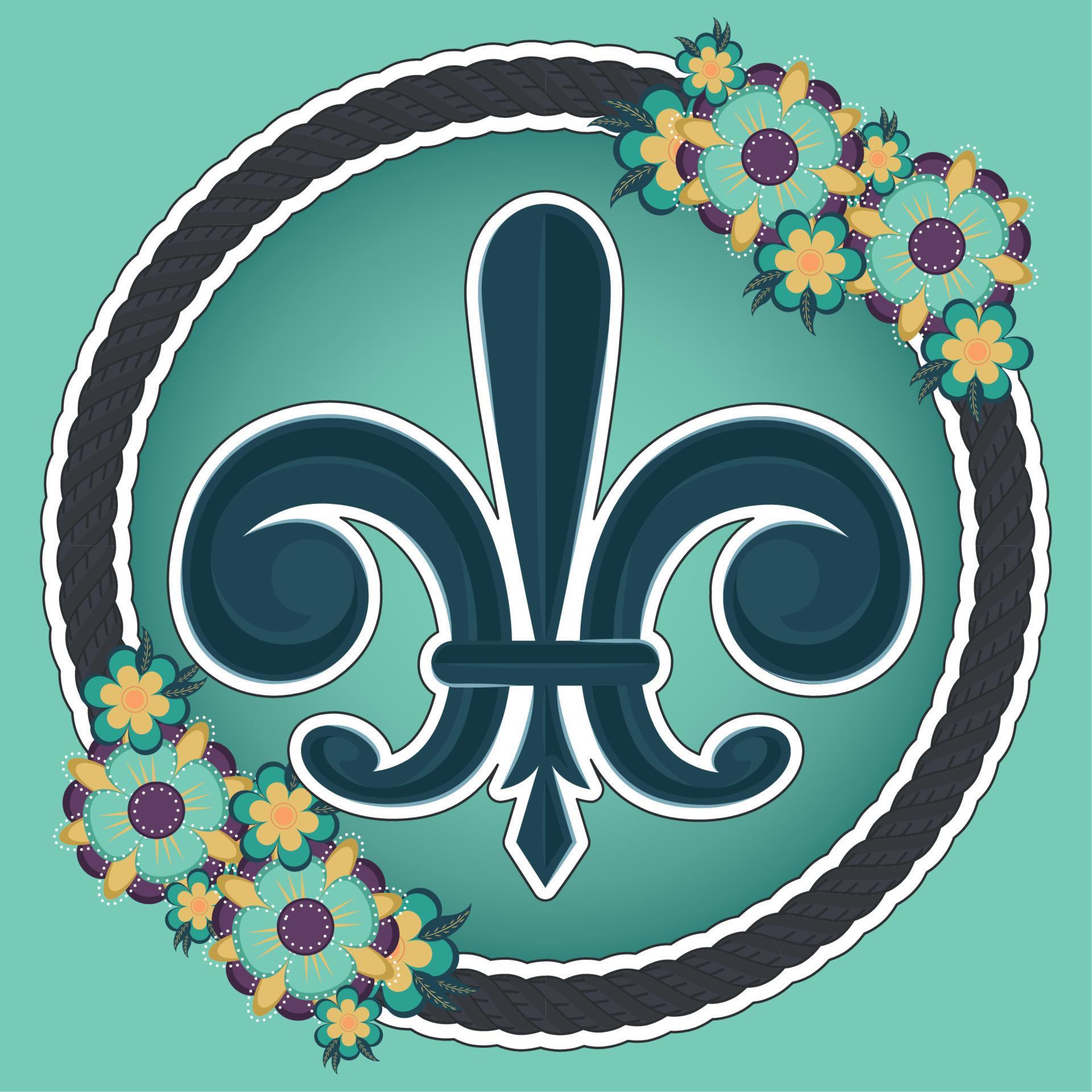 Fleur de lis. Medieval heraldry decoration - Vector 6824163 Vector Art ...