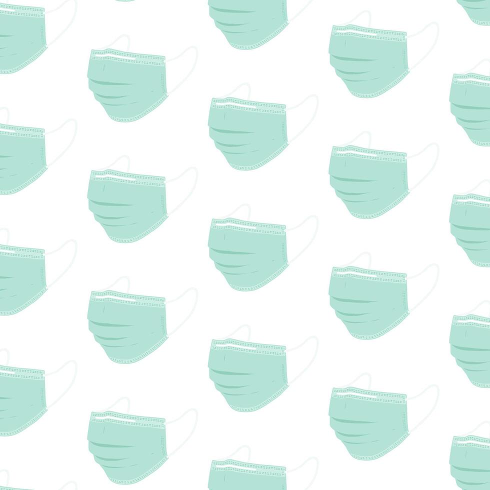 Vector illustration pattern of surgical mask.Pattern for textile, fabric,wrapping paper.