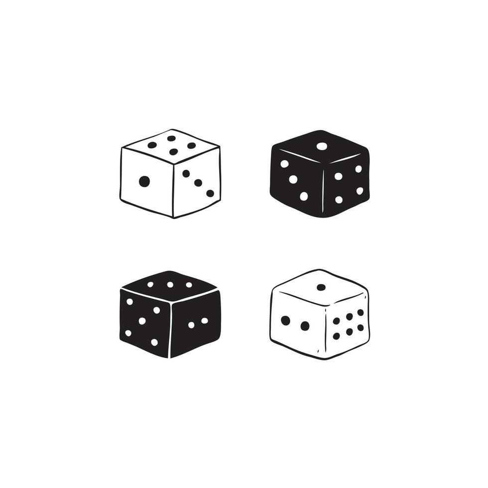 Vector illustration of dices
