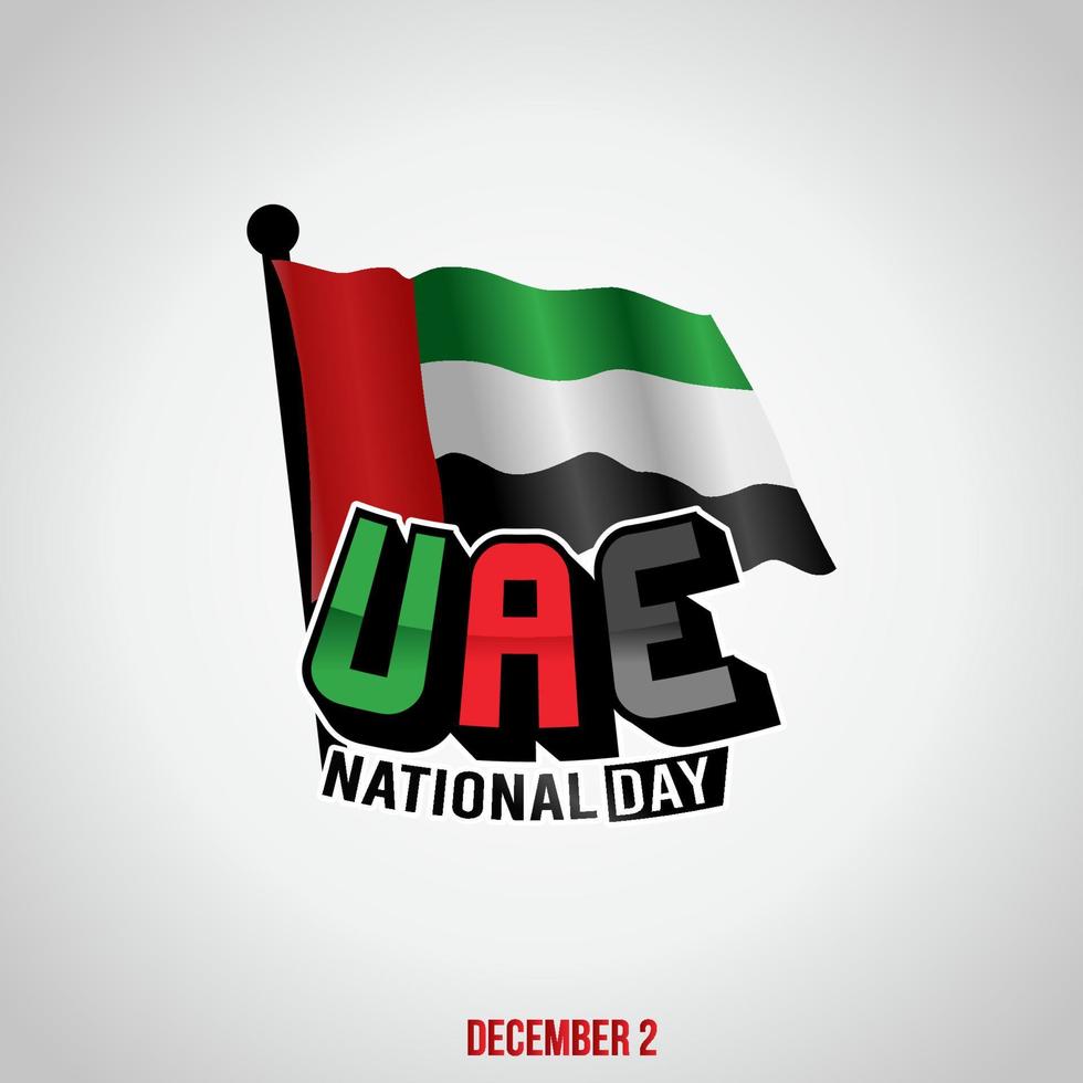 UAE National Day Vector Illustration.