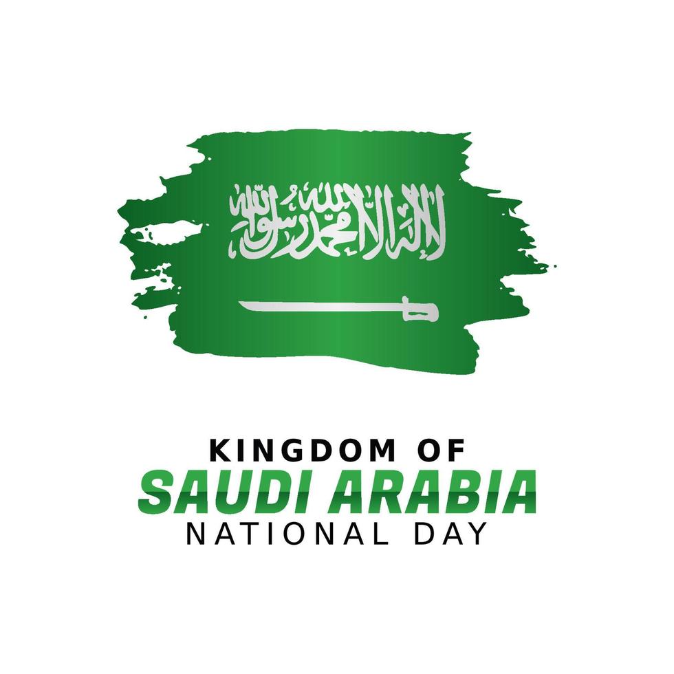 ilustración vectorial del día nacional de arabia saudita. adecuado para tarjetas de felicitación, afiches y pancartas. vector