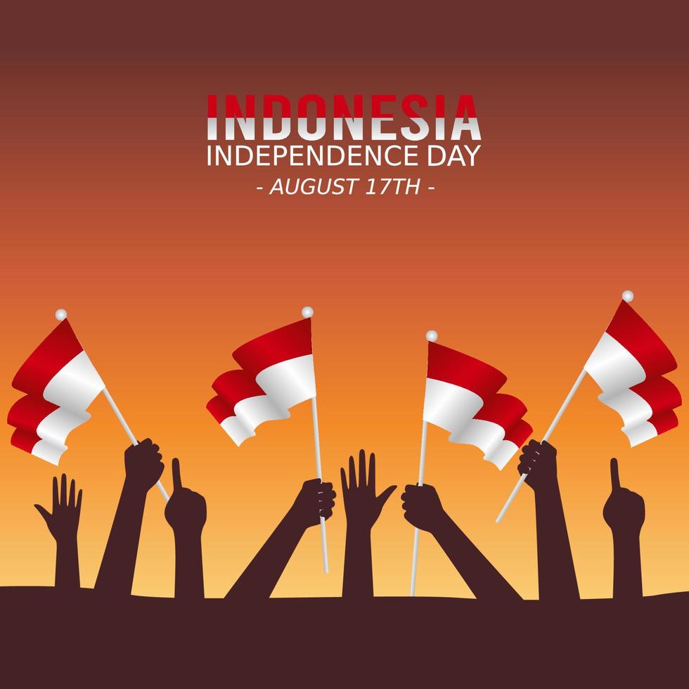 indonesia independence day vector