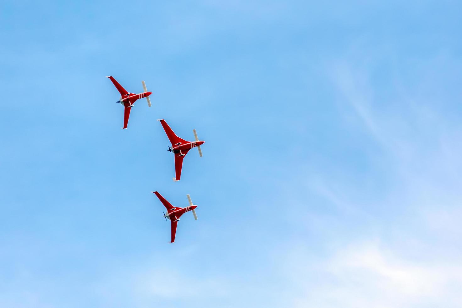 Eastbourne, East Sussex, UK, 2012. Patrouille Reva Display Team at Airbourne photo