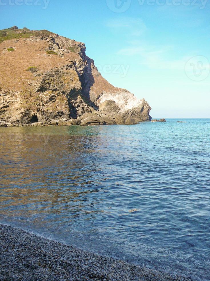 View of the sea at Lampianu, Sardinia, Italy photo