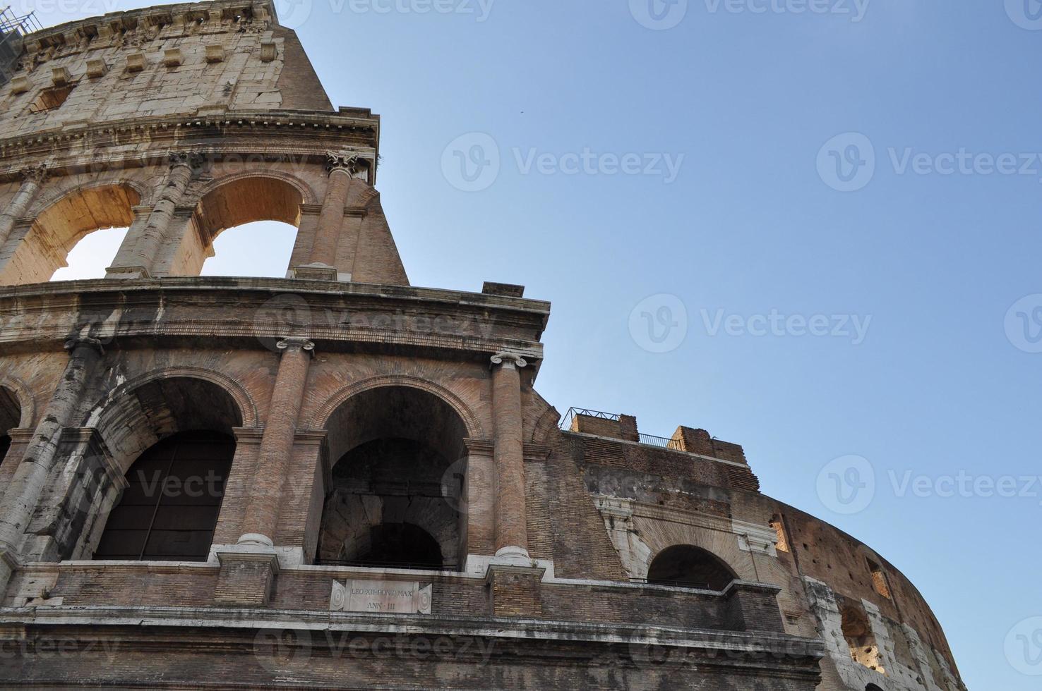 The Colosseum aka Coliseum or Colosseo in Rome Italy photo