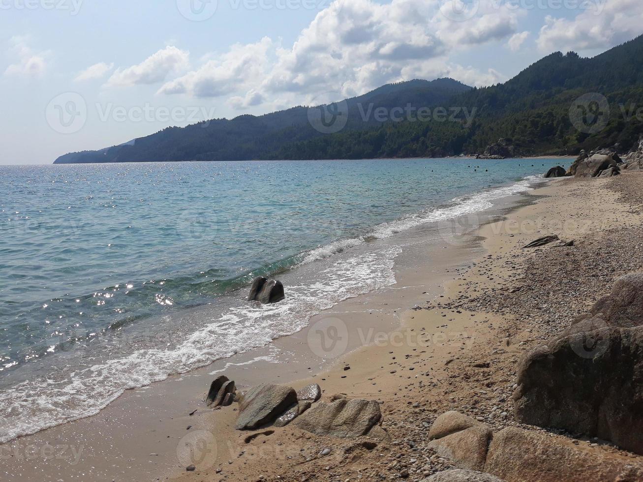 Fava beach in Chalkidiki photo