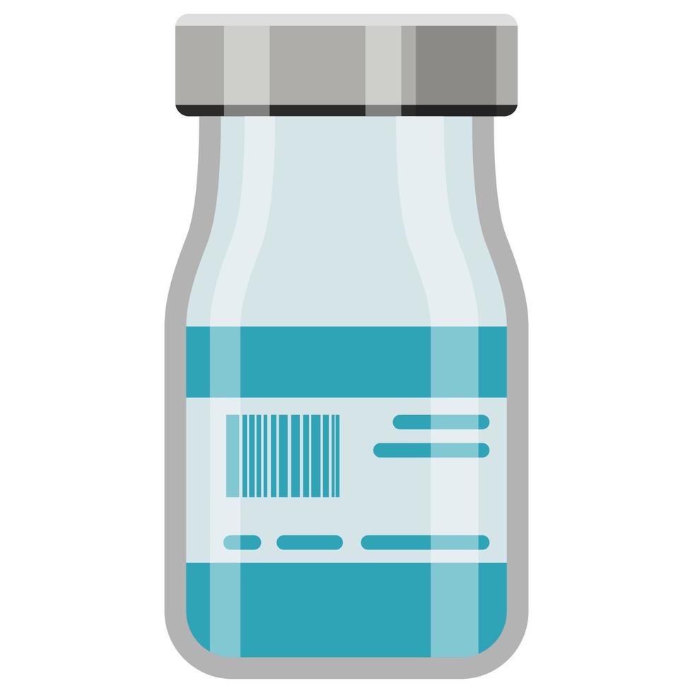 Medical Vaccine bottle. vector