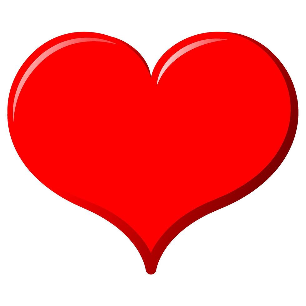 decoración del corazón. Día de San Valentín. vector