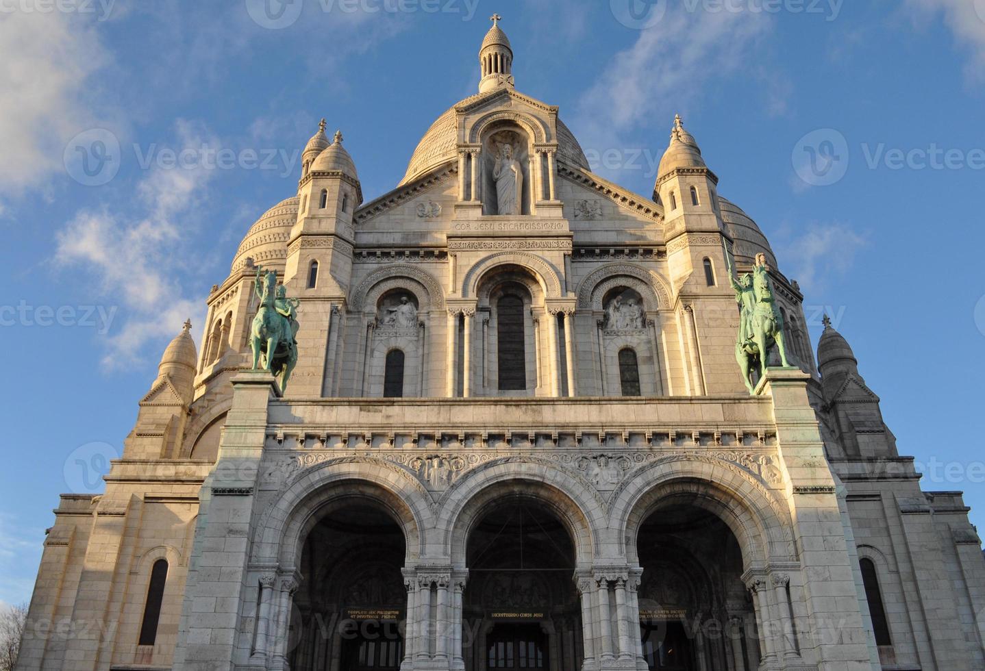 basílica del sacre coeur en parís foto