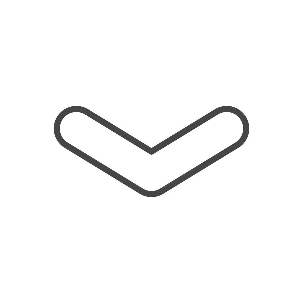 Down Arrow premium icon sign symbol vector