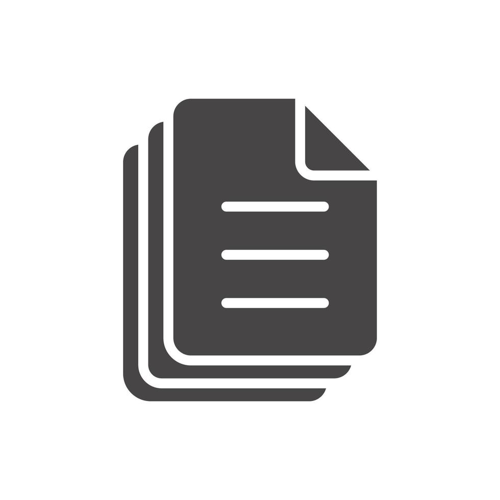 Document premium icon sign symbol vector