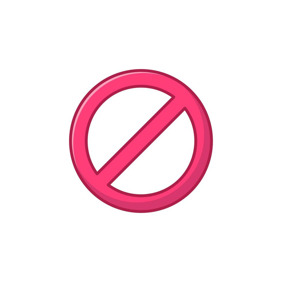 Forbidden premium sign symbol vector concept icon