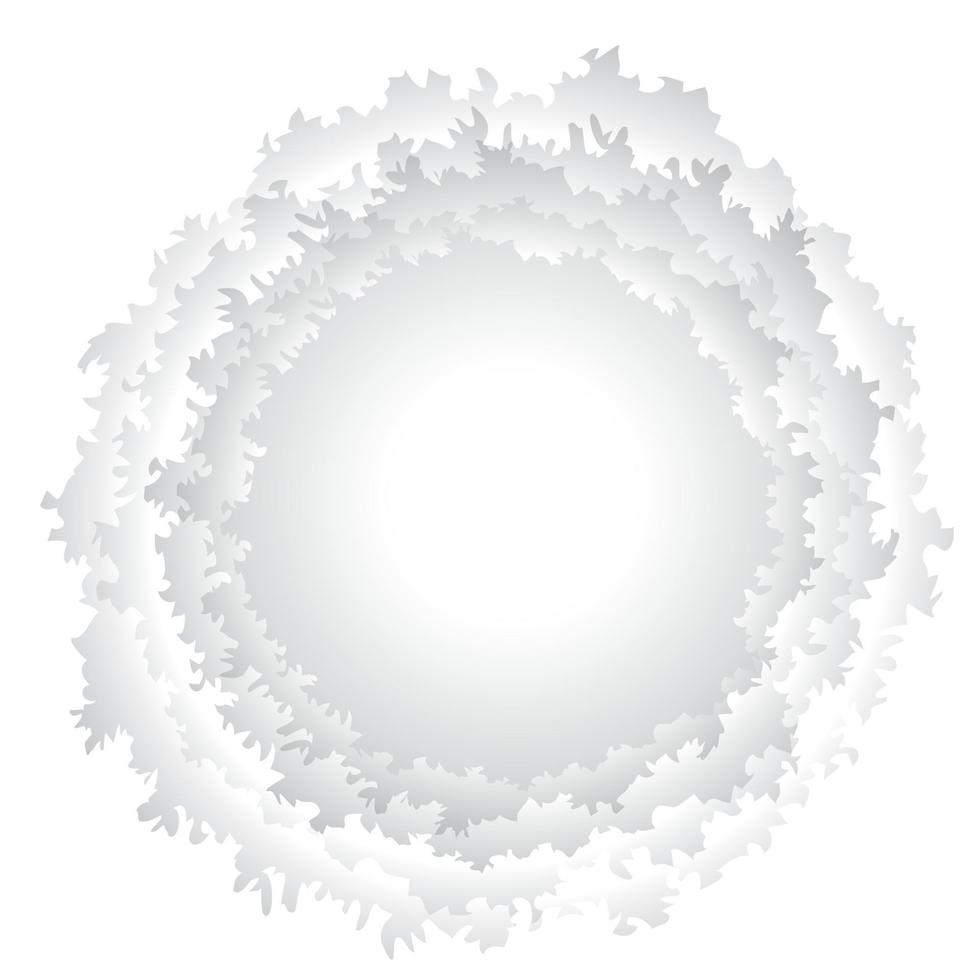 summer forest paper art with abstract grass vector