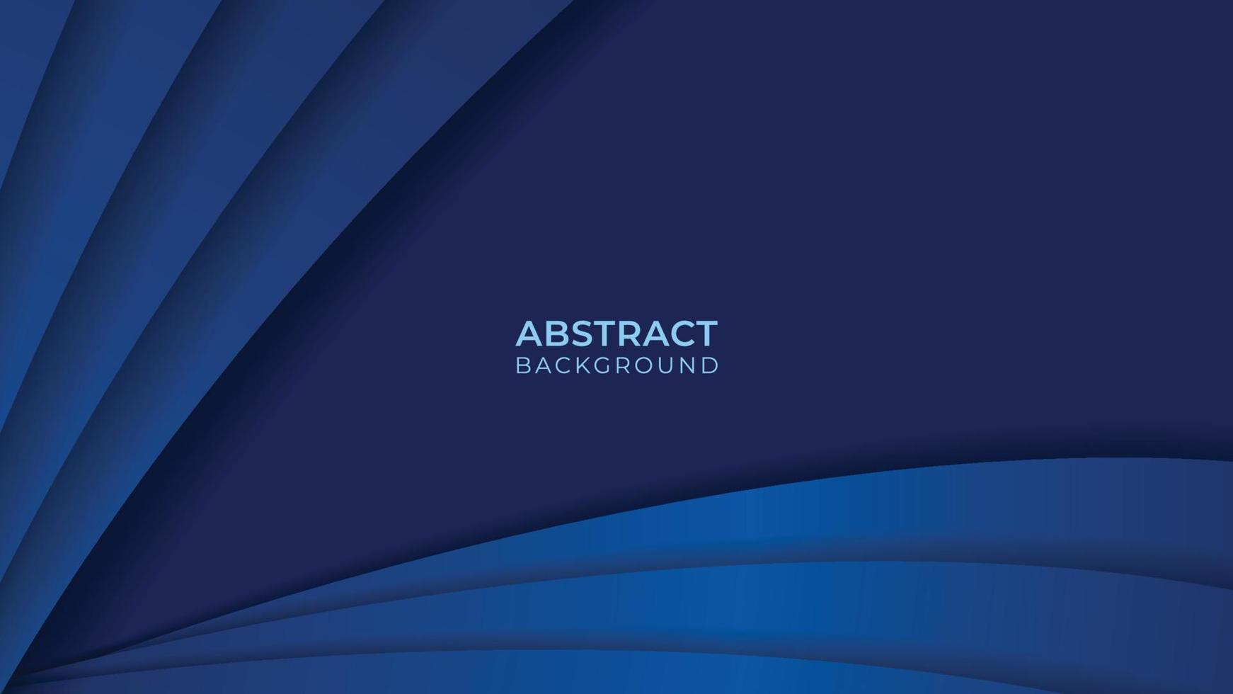 dark blue wave vector background. Abstract overlap blue template design.