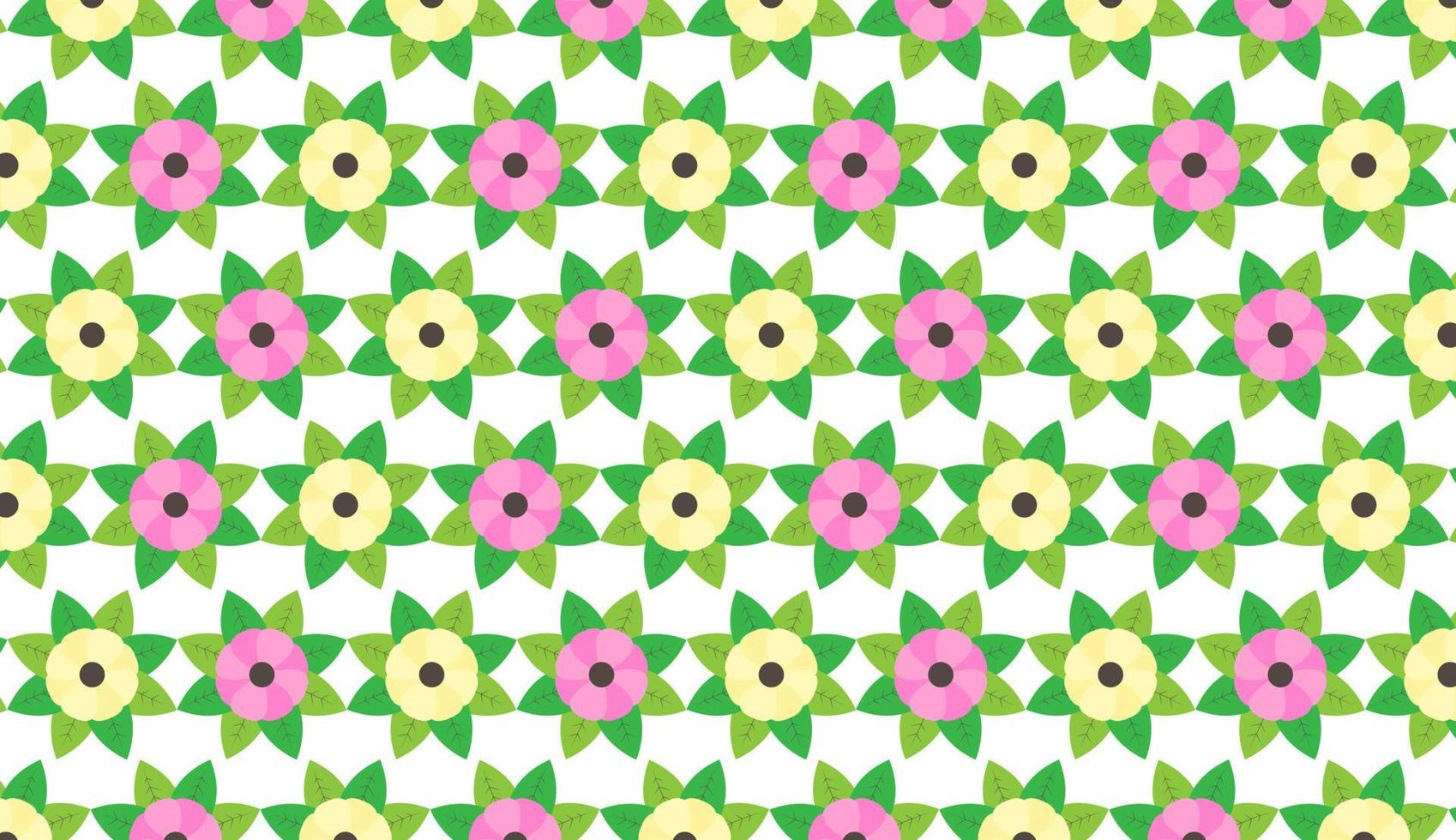 Seamless pattern. Modern magnolia flower pattern. Flower geometric pattern. Can be used for posters, brochures, postcards, and other printing needs. Vector illustration