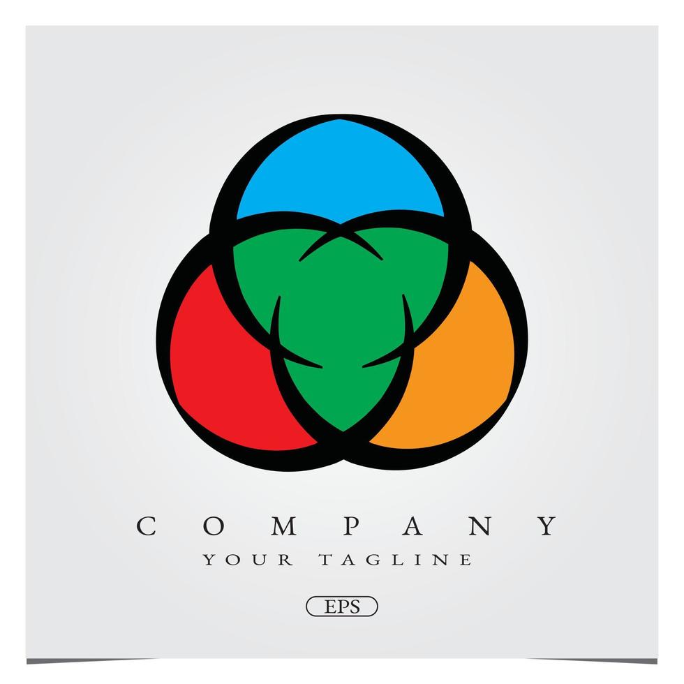 diseño de logotipo de empresa abstracto elemento de logotipo plantilla elegante premium vector eps 10