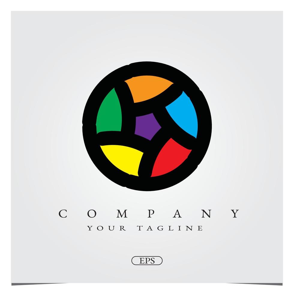 circle window Logo design logo premium elegant template vector eps 10